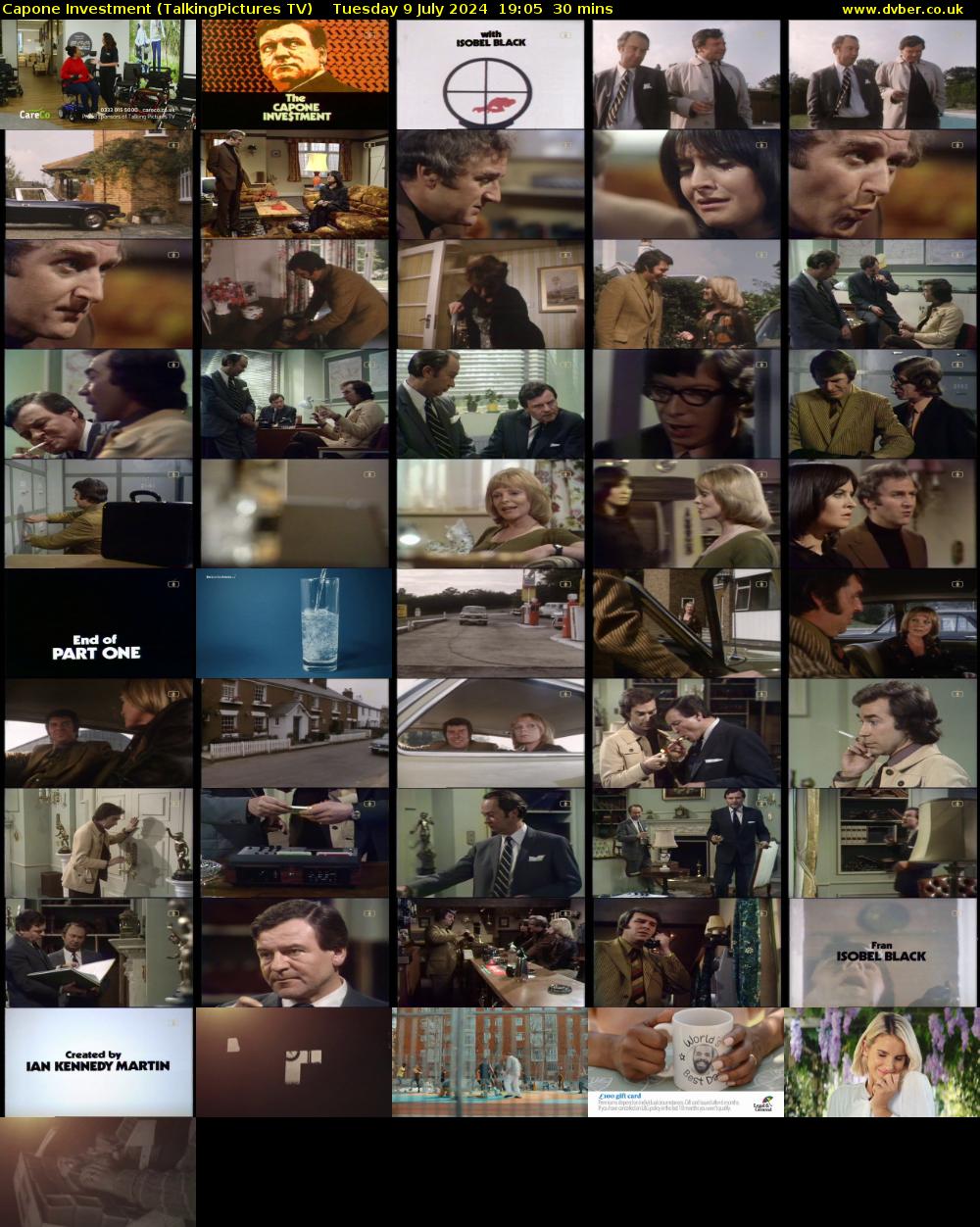 Capone Investment (TalkingPictures TV) Tuesday 9 July 2024 19:05 - 19:35