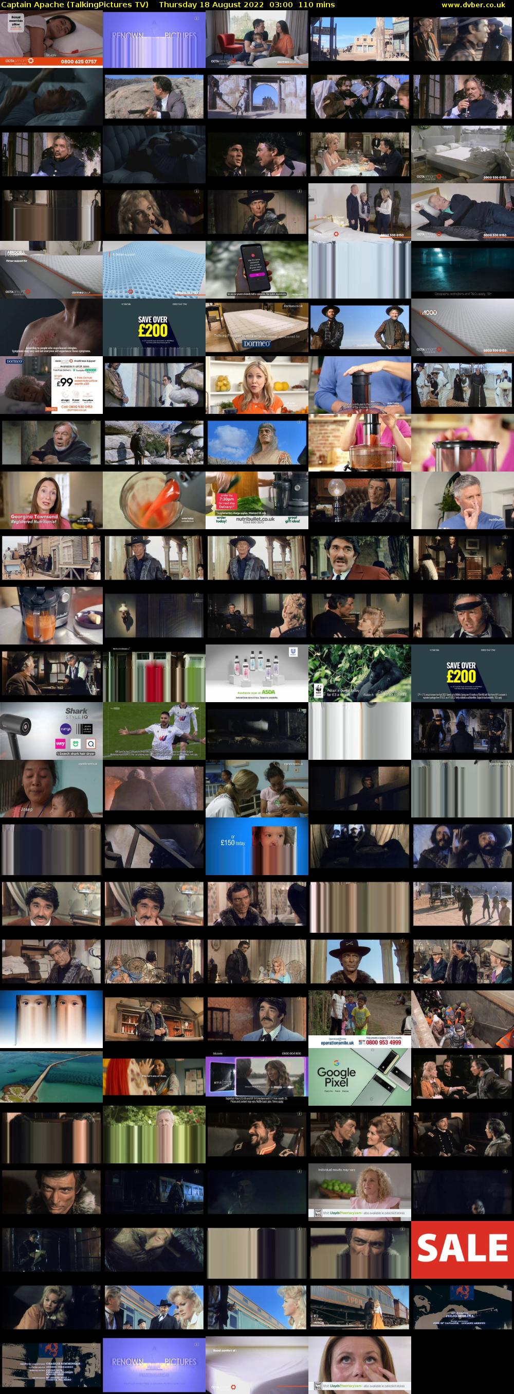 Captain Apache (TalkingPictures TV) Thursday 18 August 2022 03:00 - 04:50