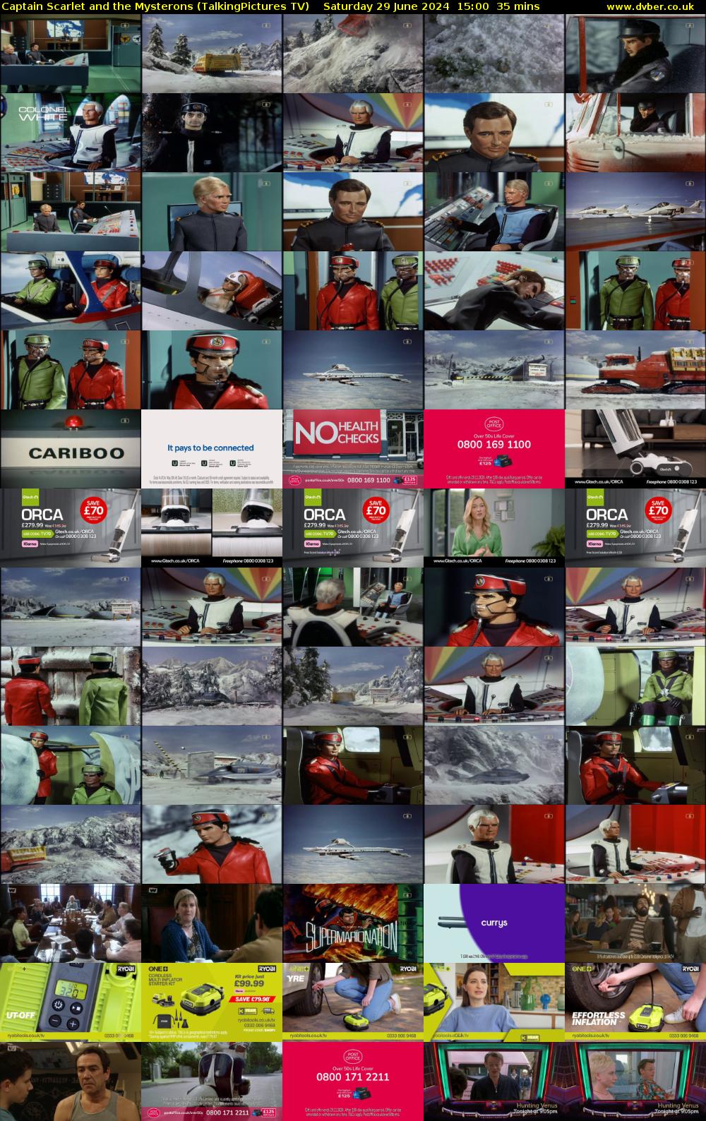 Captain Scarlet and the Mysterons (TalkingPictures TV) Saturday 29 June 2024 15:00 - 15:35