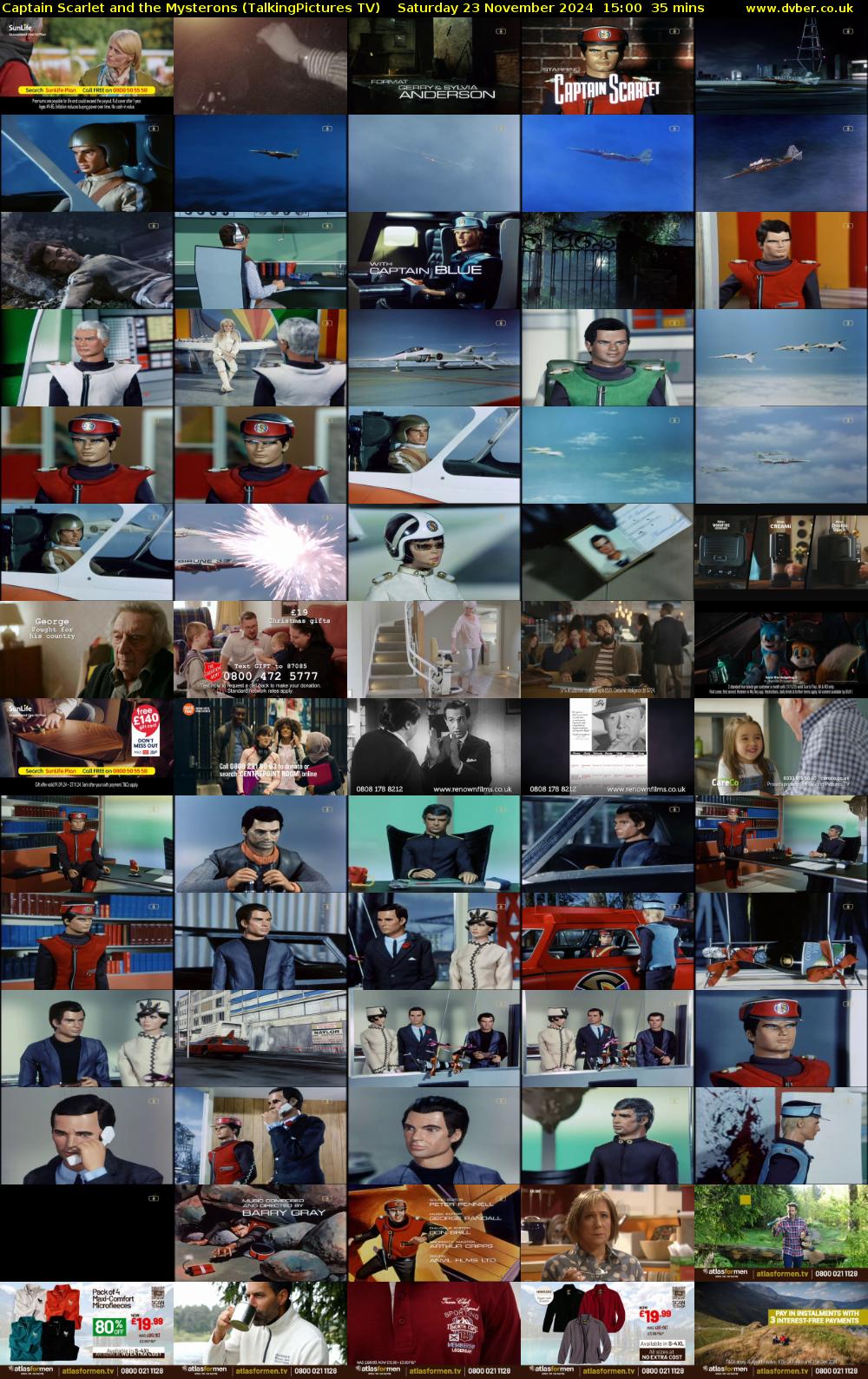 Captain Scarlet and the Mysterons (TalkingPictures TV) Saturday 23 November 2024 15:00 - 15:35