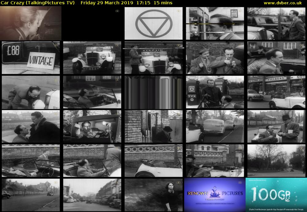 Car Crazy (TalkingPictures TV) Friday 29 March 2019 17:15 - 17:30