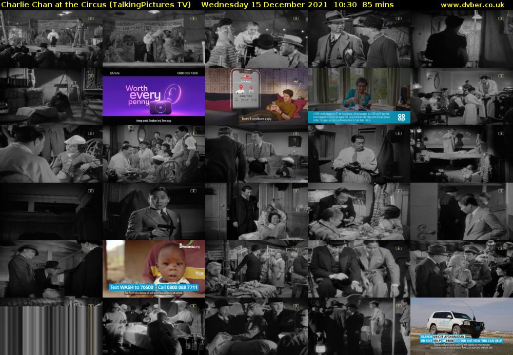 Charlie Chan at the Circus (TalkingPictures TV) Wednesday 15 December 2021 10:30 - 11:55