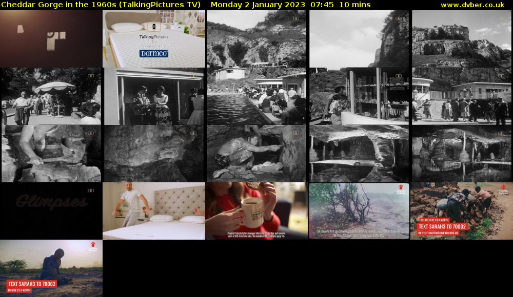 Cheddar Gorge in the 1960s (TalkingPictures TV) Monday 2 January 2023 07:45 - 07:55