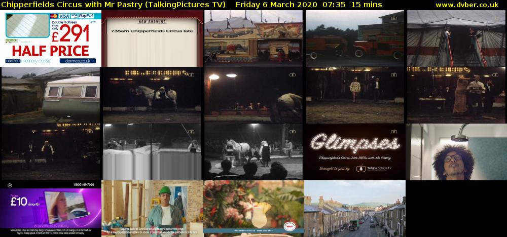 Chipperfields Circus with Mr Pastry (TalkingPictures TV) Friday 6 March 2020 07:35 - 07:50