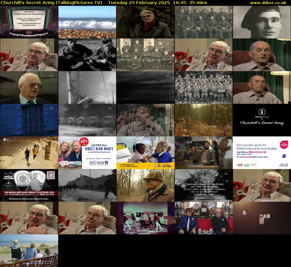 Churchill's Secret Army (TalkingPictures TV) Tuesday 25 February 2025 16:45 - 17:20