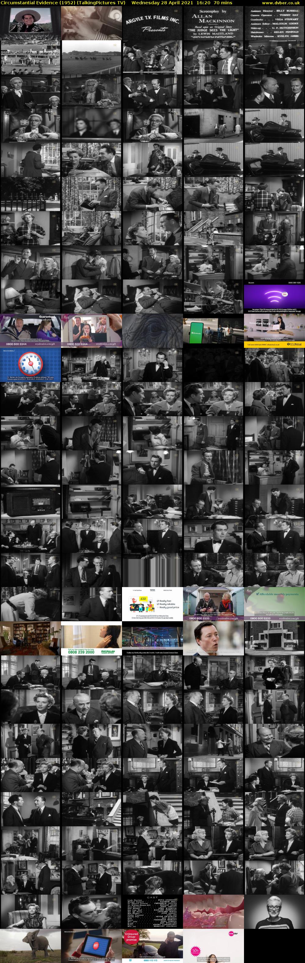 Circumstantial Evidence (1952) (TalkingPictures TV) Wednesday 28 April 2021 16:20 - 17:30