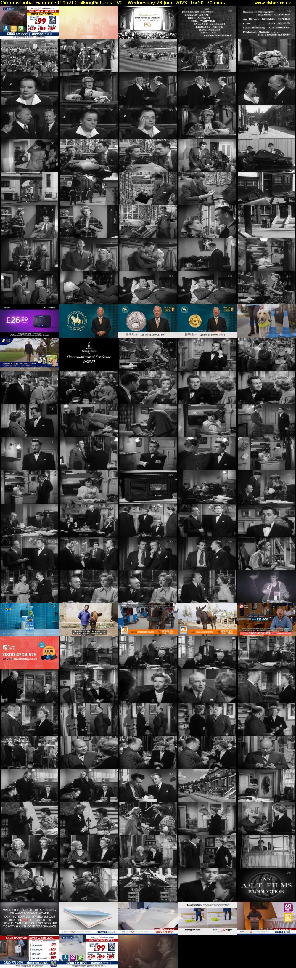 Circumstantial Evidence (1952) (TalkingPictures TV) Wednesday 28 June 2023 16:50 - 18:00