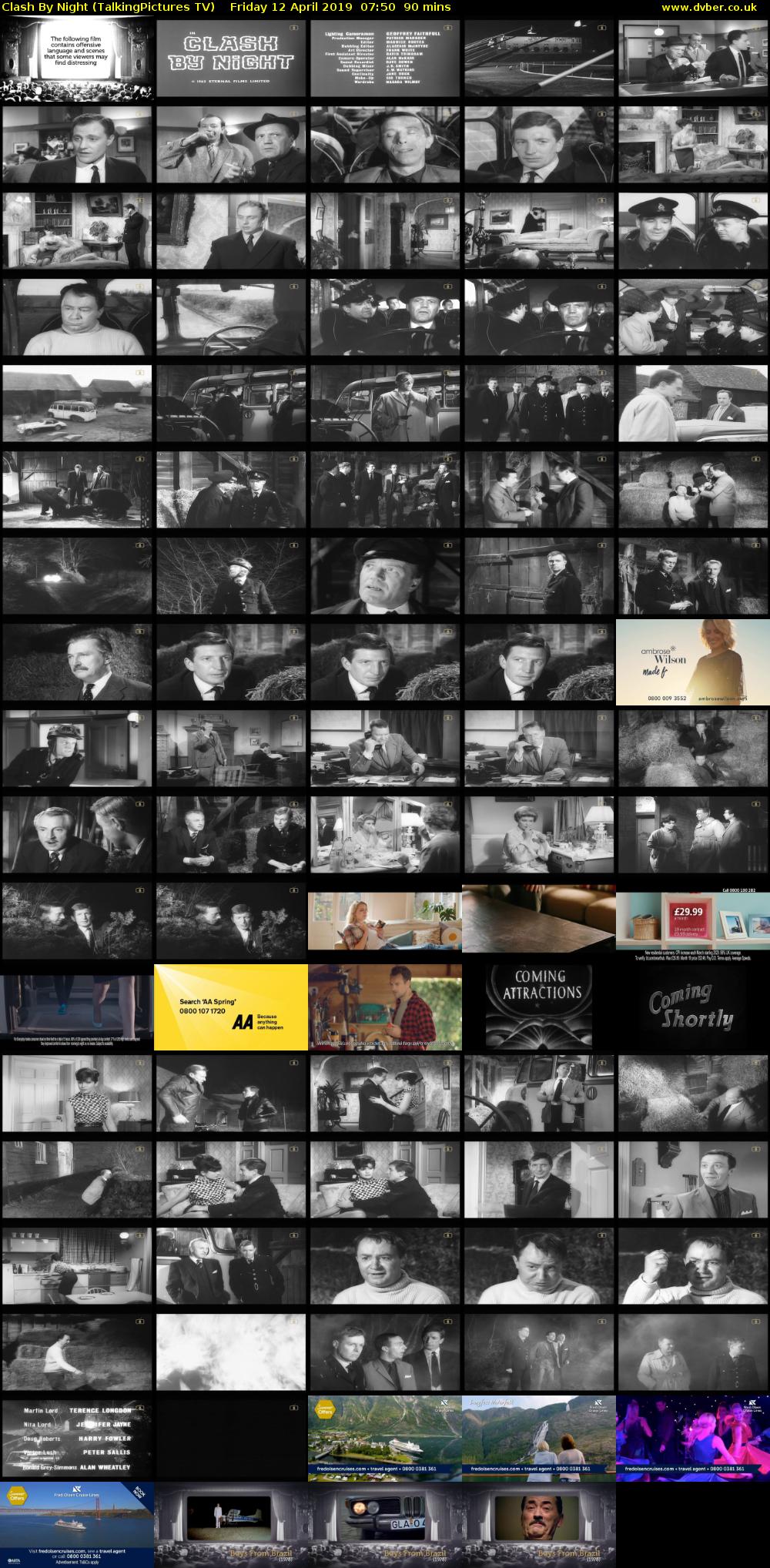 Clash By Night (TalkingPictures TV) Friday 12 April 2019 07:50 - 09:20