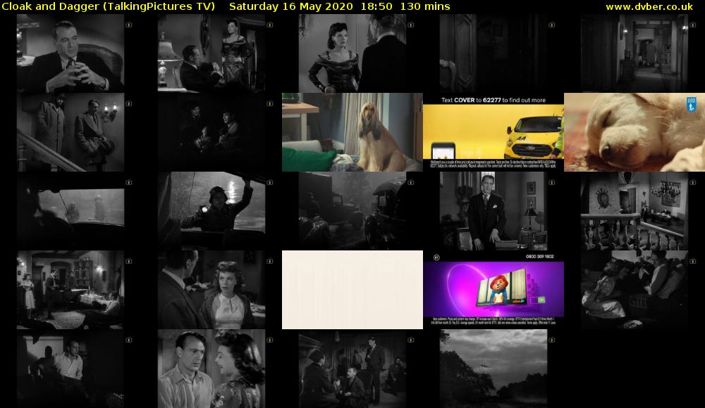 Cloak and Dagger (TalkingPictures TV) Saturday 16 May 2020 18:50 - 21:00