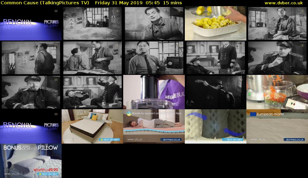 Common Cause (TalkingPictures TV) Friday 31 May 2019 05:45 - 06:00