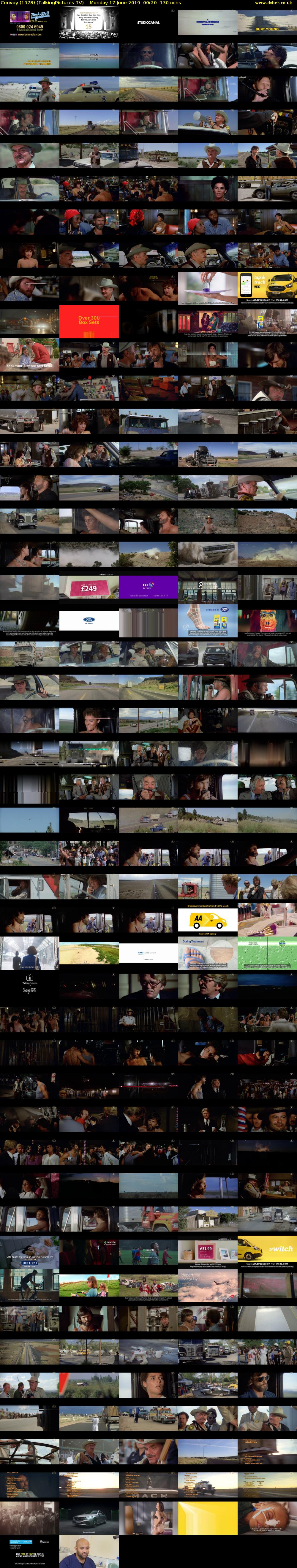 Convoy (1978) (TalkingPictures TV) Monday 17 June 2019 00:20 - 02:30