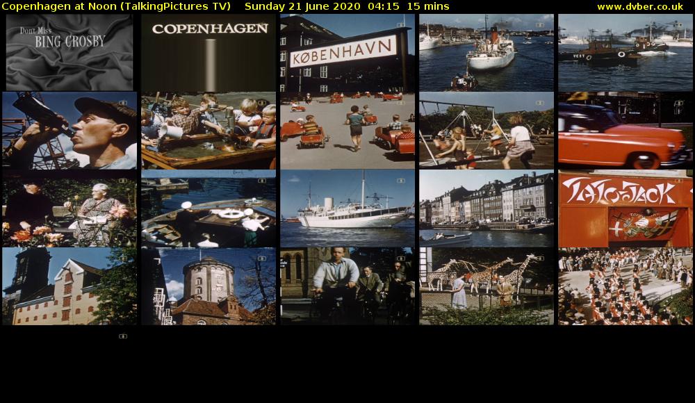 Copenhagen at Noon (TalkingPictures TV) Sunday 21 June 2020 04:15 - 04:30