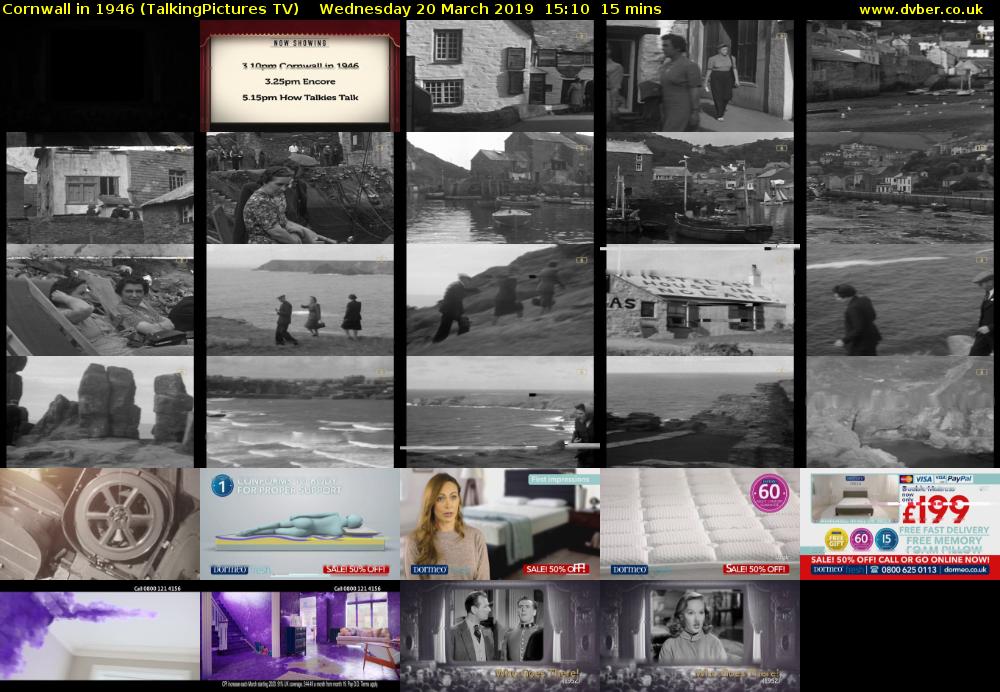Cornwall in 1946 (TalkingPictures TV) Wednesday 20 March 2019 15:10 - 15:25