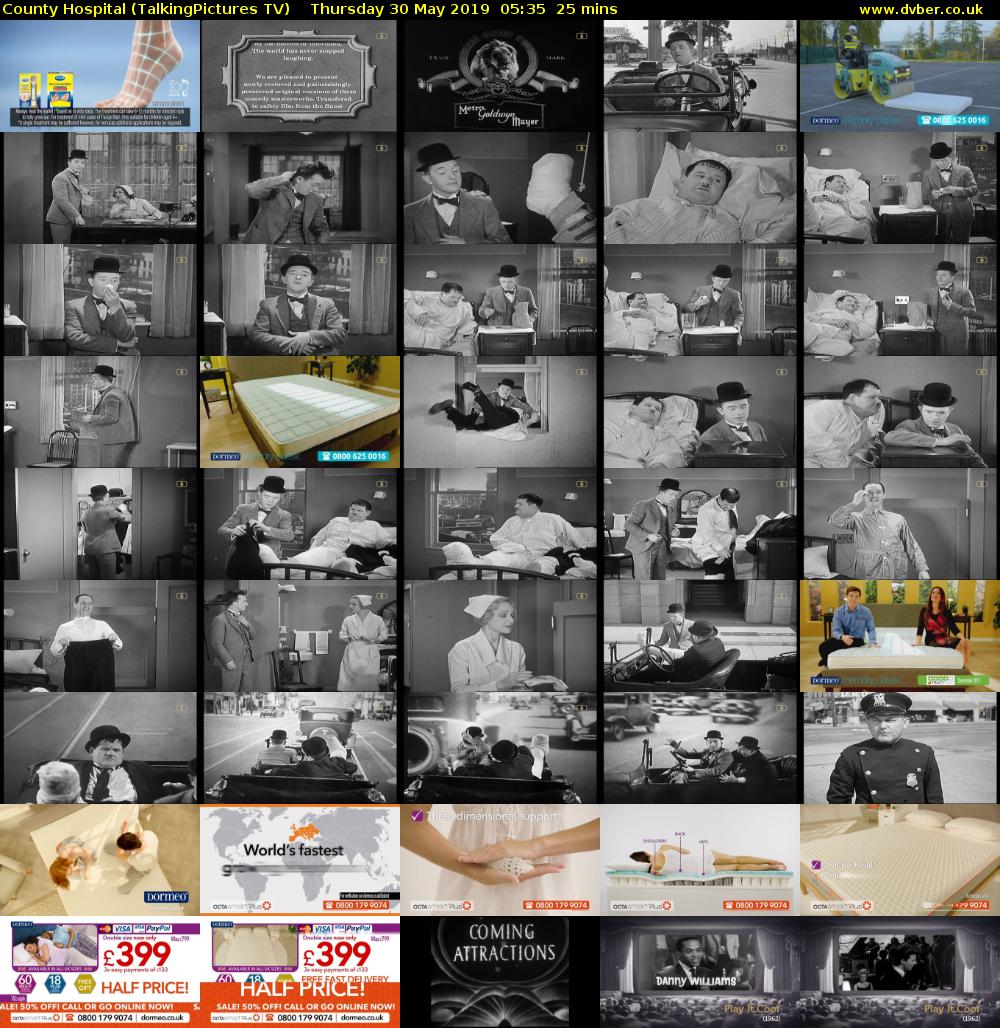 County Hospital (TalkingPictures TV) Thursday 30 May 2019 05:35 - 06:00