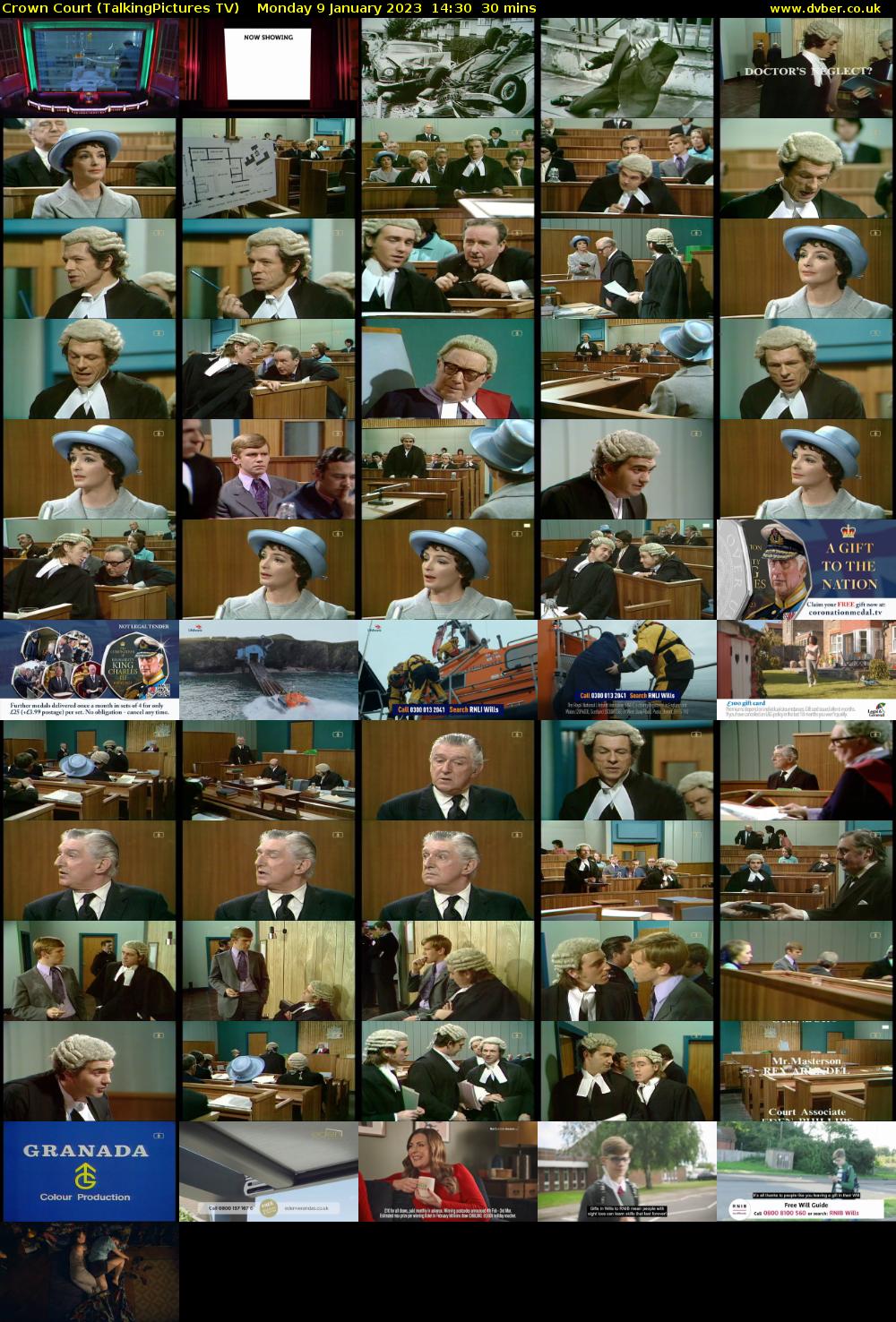 Crown Court (TalkingPictures TV) Monday 9 January 2023 14:30 - 15:00