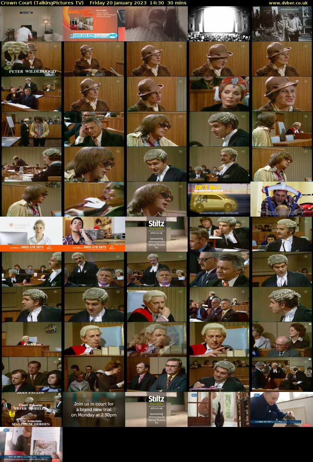 Crown Court (TalkingPictures TV) Friday 20 January 2023 14:30 - 15:00