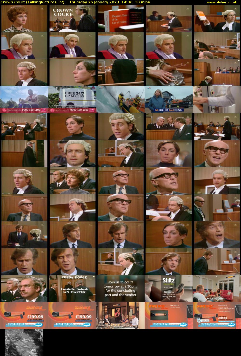 Crown Court (TalkingPictures TV) Thursday 26 January 2023 14:30 - 15:00