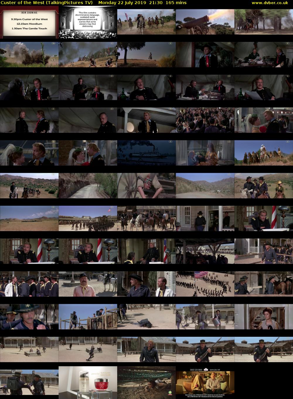 Custer of the West (TalkingPictures TV) Monday 22 July 2019 21:30 - 00:15