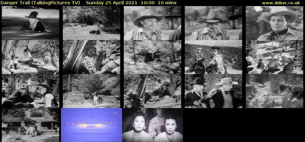 Danger Trail (TalkingPictures TV) Sunday 25 April 2021 10:00 - 10:10