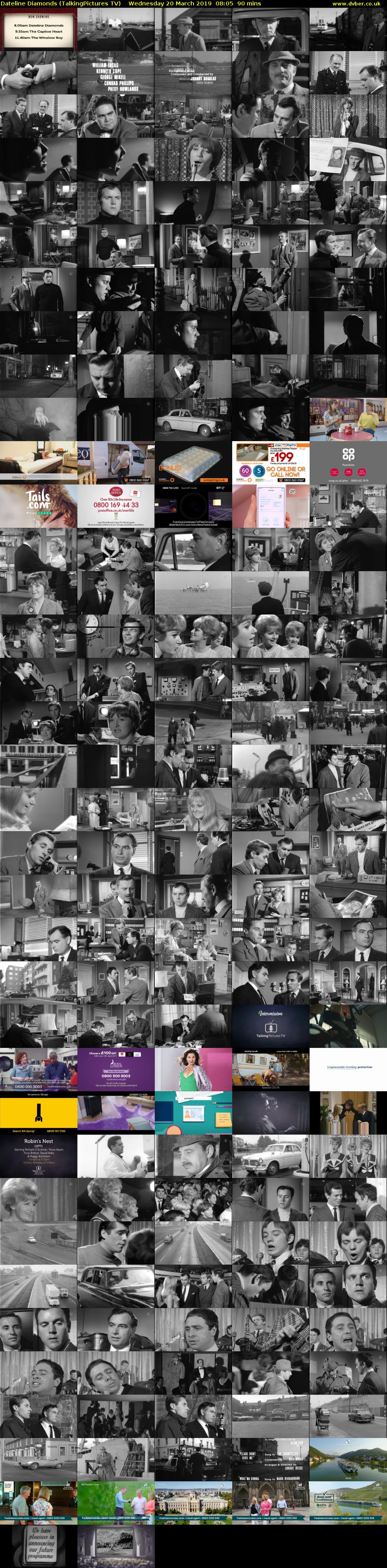 Dateline Diamonds (TalkingPictures TV) Wednesday 20 March 2019 08:05 - 09:35