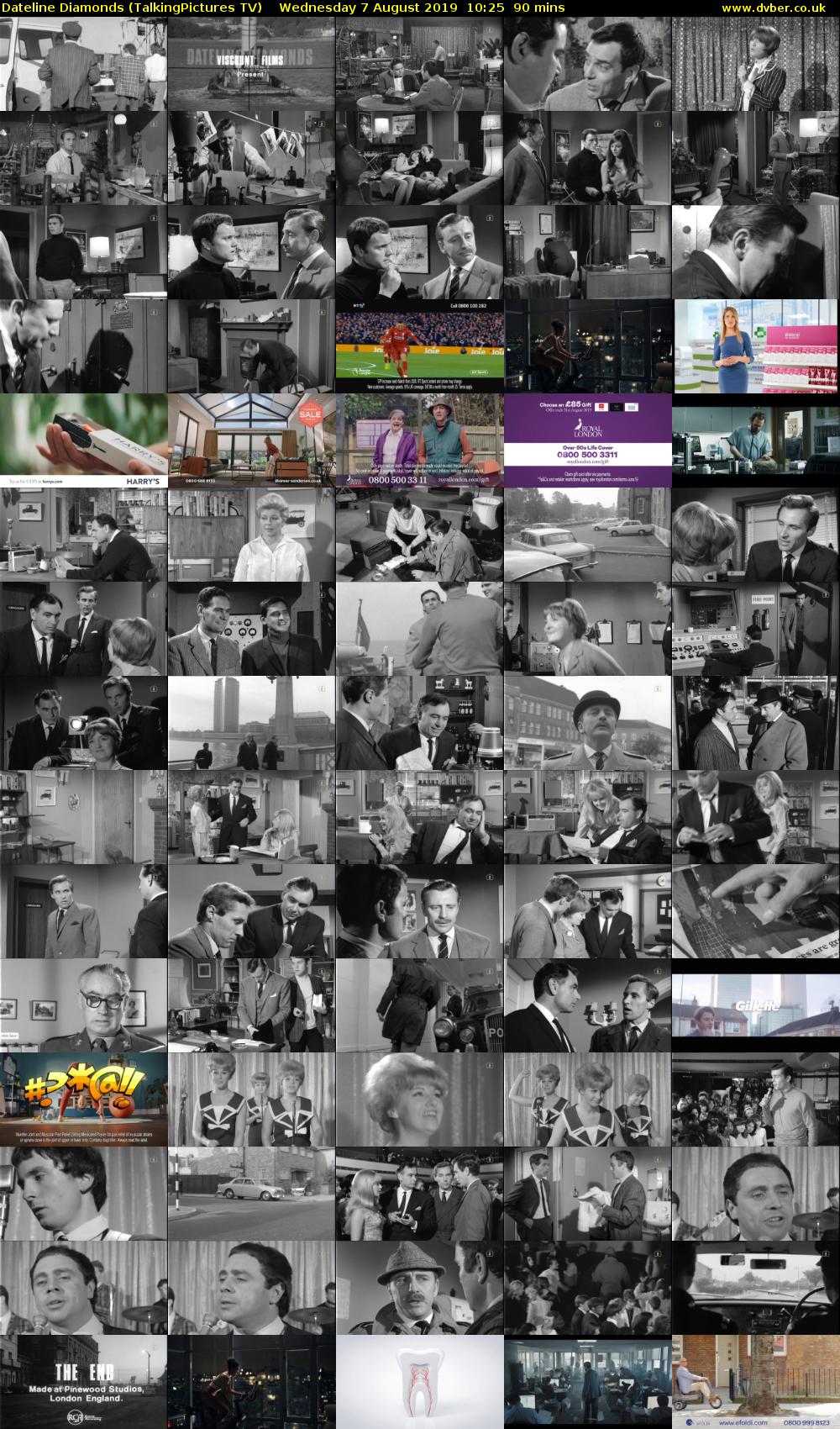 Dateline Diamonds (TalkingPictures TV) Wednesday 7 August 2019 10:25 - 11:55