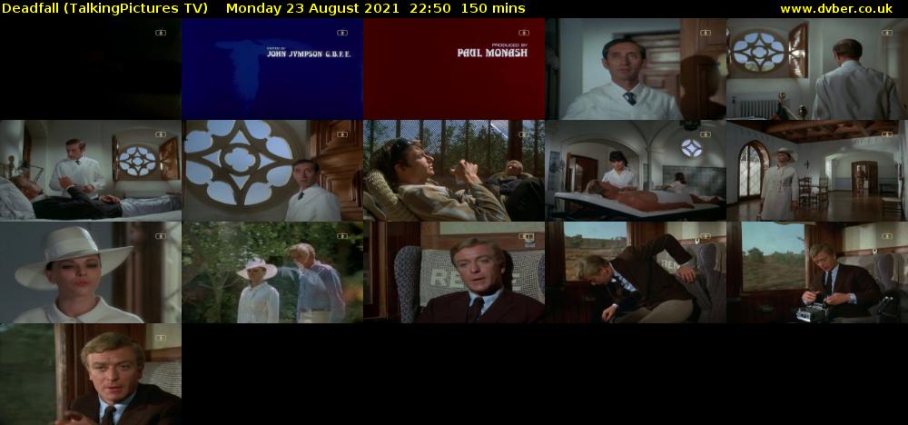 Deadfall (TalkingPictures TV) Monday 23 August 2021 22:50 - 01:20