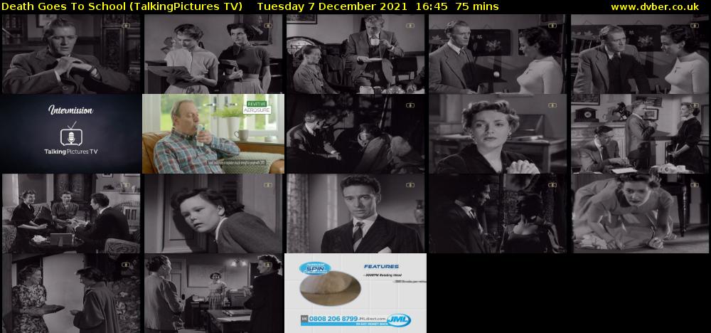 Death Goes To School (TalkingPictures TV) Tuesday 7 December 2021 16:45 - 18:00