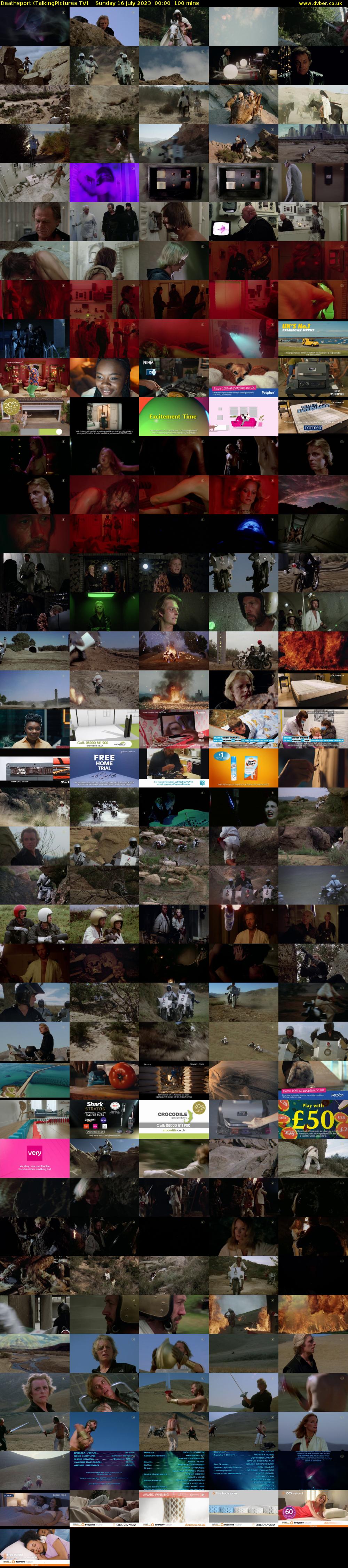 Deathsport (TalkingPictures TV) Sunday 16 July 2023 00:00 - 01:40