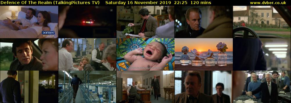 Defence Of The Realm (TalkingPictures TV) Saturday 16 November 2019 22:25 - 00:25