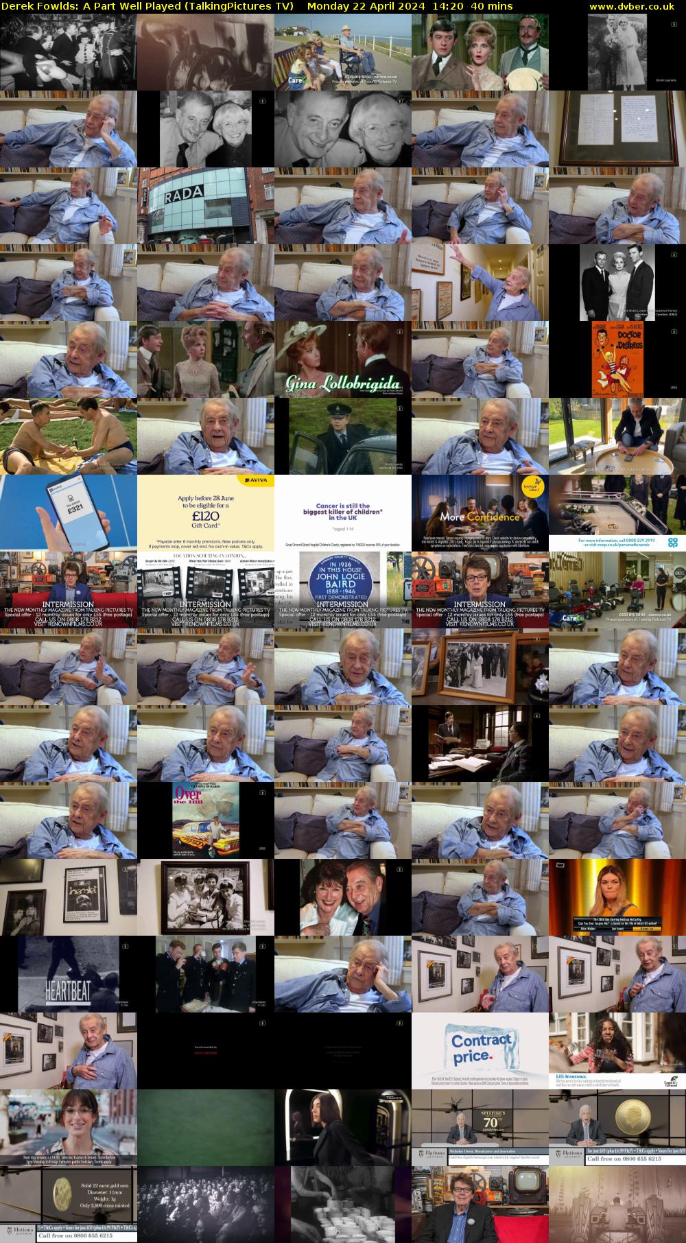 Derek Fowlds: A Part Well Played (TalkingPictures TV) Monday 22 April 2024 14:20 - 15:00