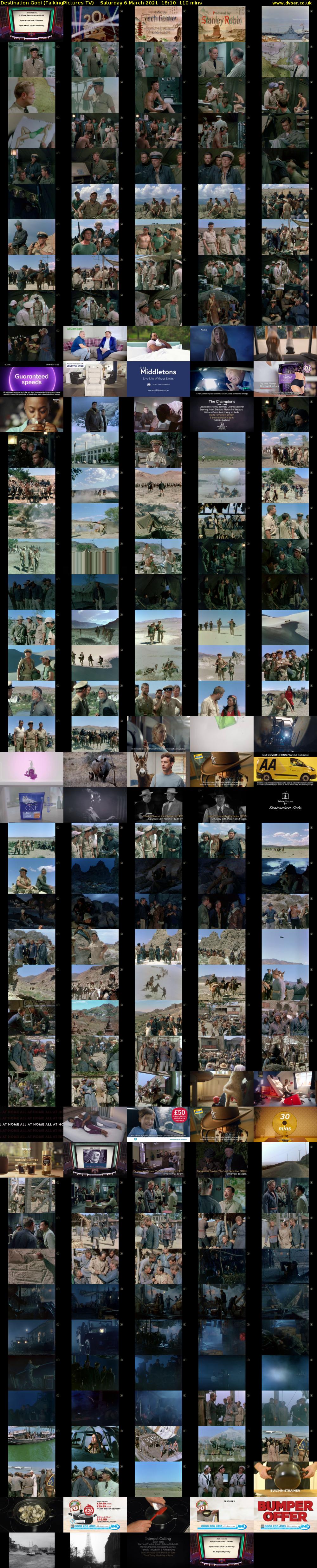 Destination Gobi (TalkingPictures TV) Saturday 6 March 2021 18:10 - 20:00