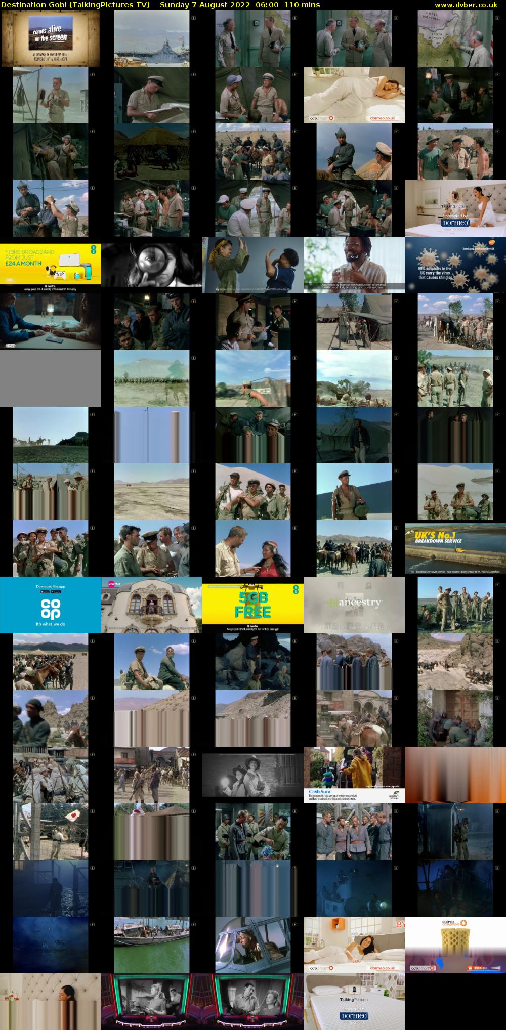 Destination Gobi (TalkingPictures TV) Sunday 7 August 2022 06:00 - 07:50