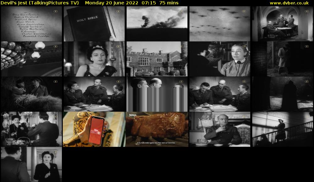 Devil's Jest (TalkingPictures TV) Monday 20 June 2022 07:15 - 08:30