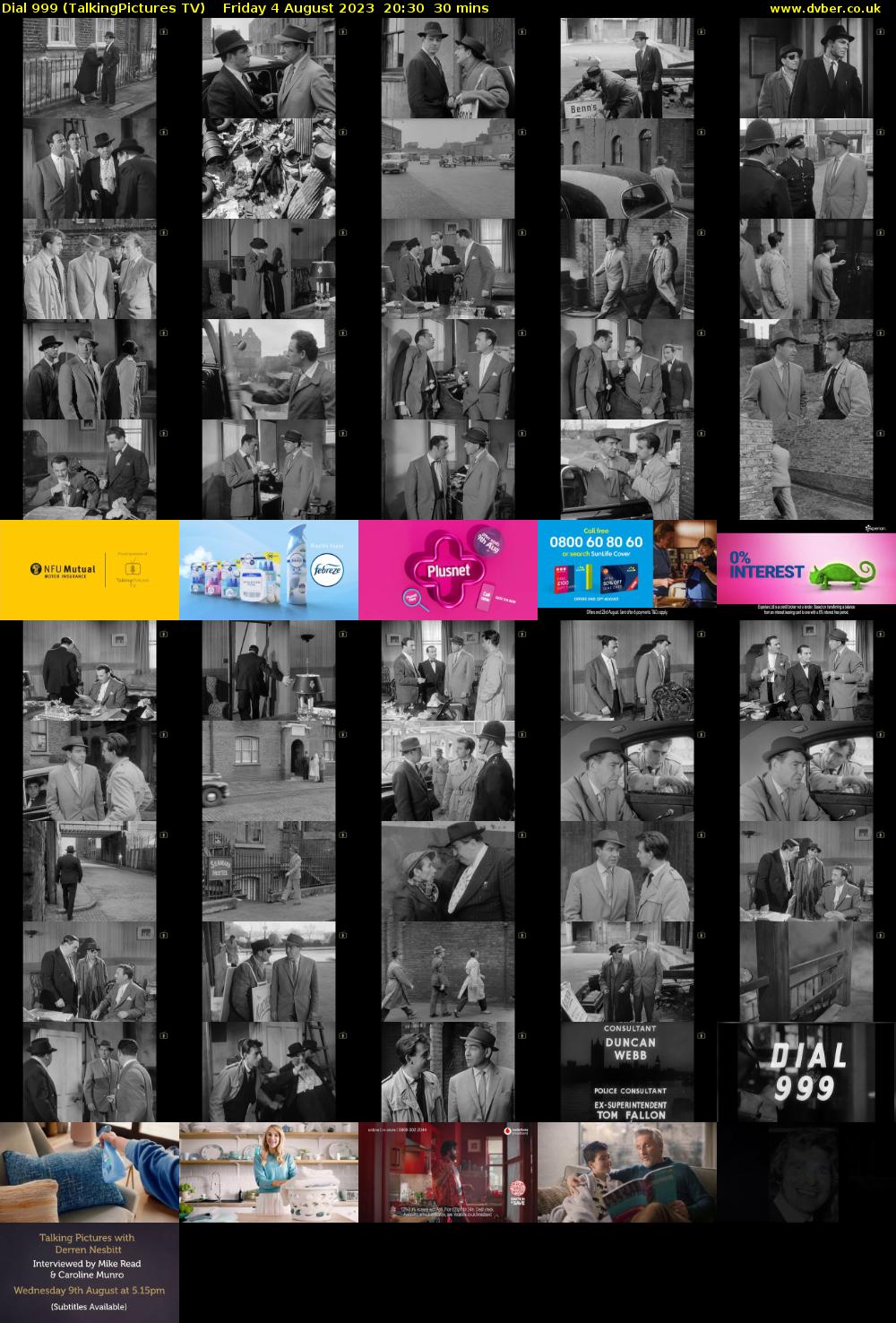 Dial 999 (TalkingPictures TV) Friday 4 August 2023 20:30 - 21:00