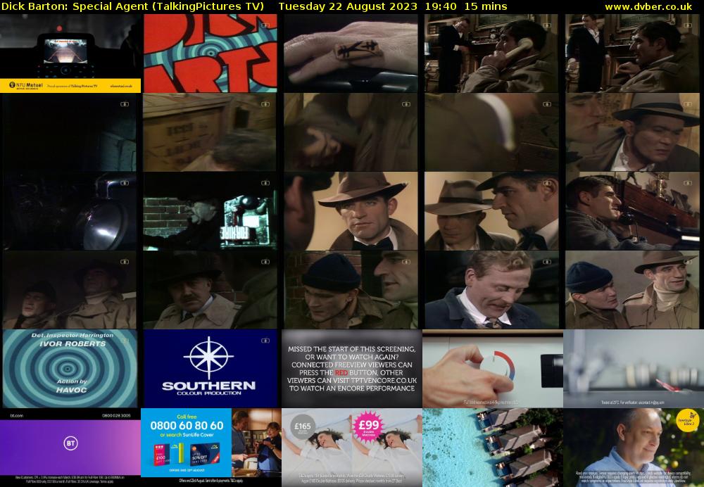 Dick Barton: Special Agent (TalkingPictures TV) Tuesday 22 August 2023 19:40 - 19:55