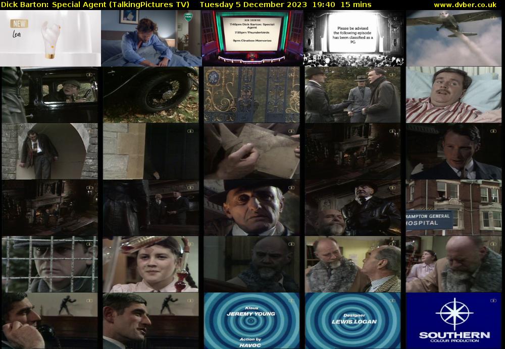 Dick Barton: Special Agent (TalkingPictures TV) Tuesday 5 December 2023 19:40 - 19:55