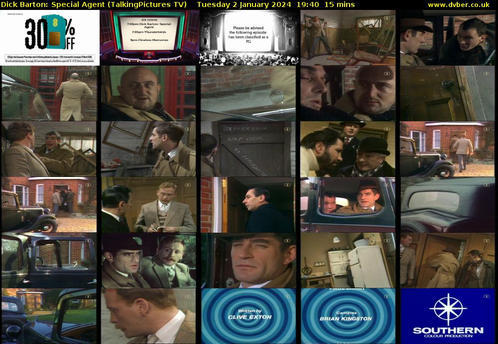 Dick Barton: Special Agent (TalkingPictures TV) Tuesday 2 January 2024 19:40 - 19:55