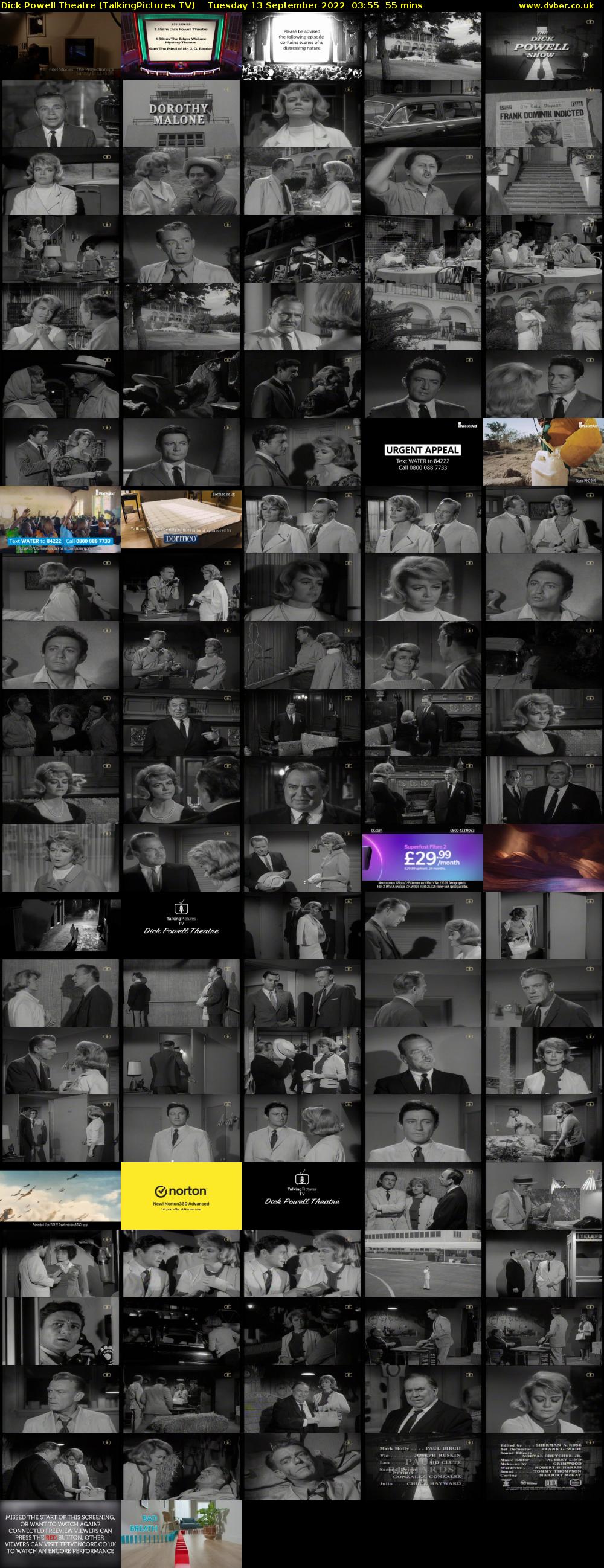 Dick Powell Theatre (TalkingPictures TV) Tuesday 13 September 2022 03:55 - 04:50