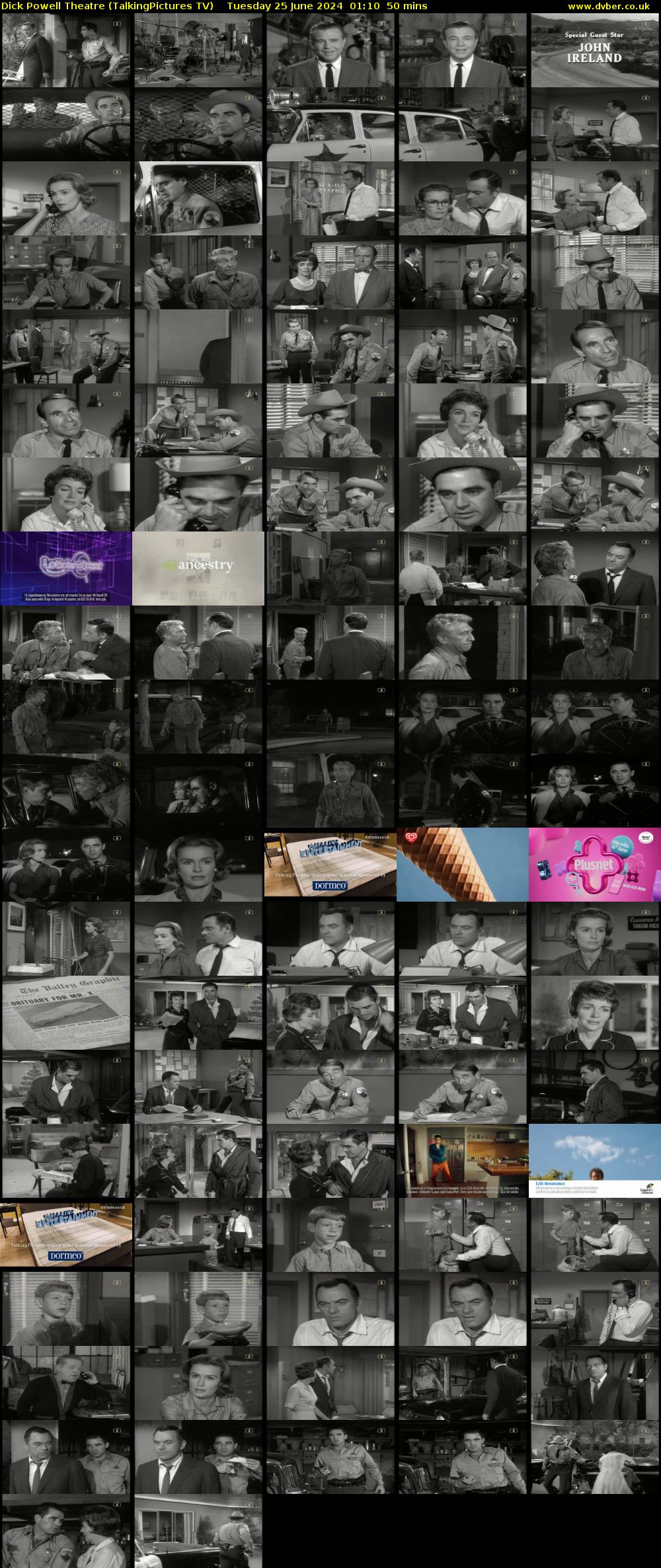 Dick Powell Theatre (TalkingPictures TV) Tuesday 25 June 2024 01:10 - 02:00