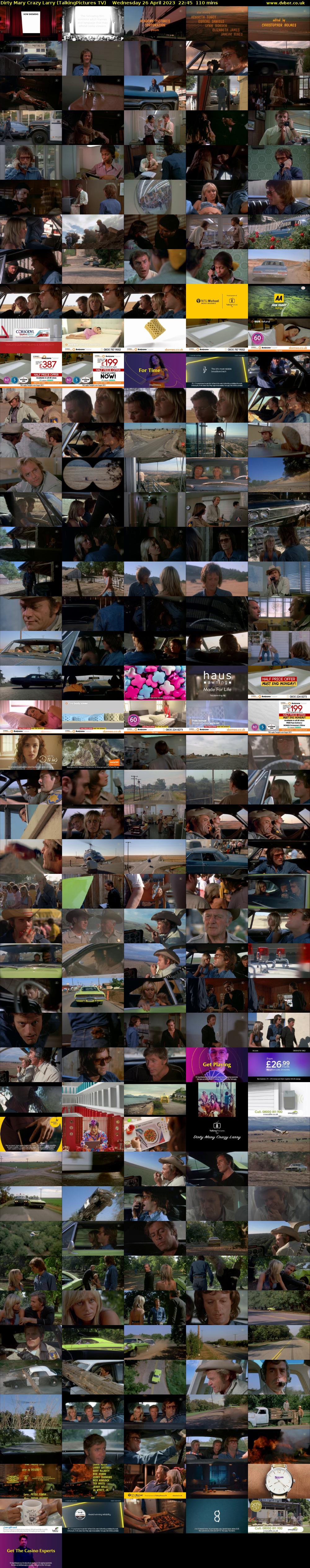 Dirty Mary Crazy Larry (TalkingPictures TV) Wednesday 26 April 2023 22:45 - 00:35
