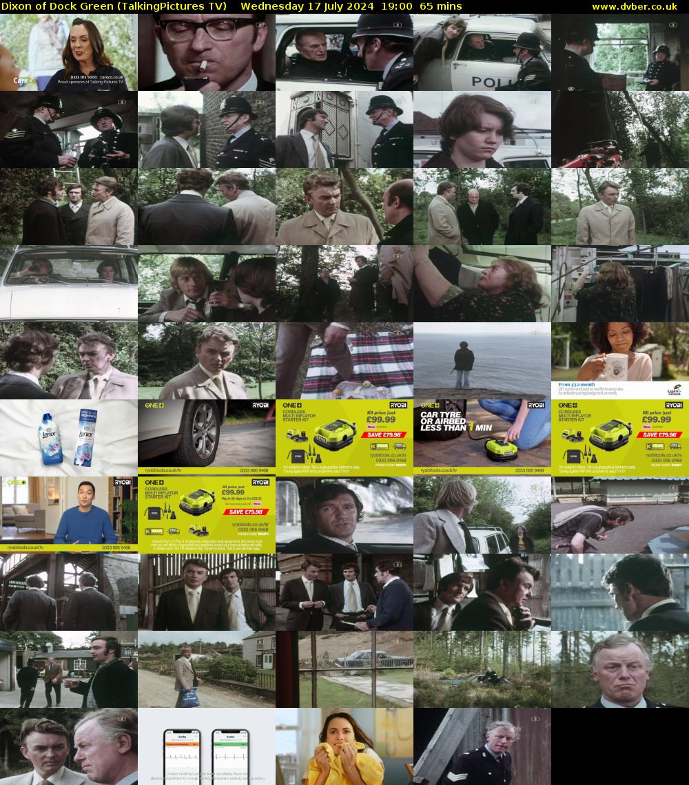 Dixon of Dock Green (TalkingPictures TV) Wednesday 17 July 2024 19:00 - 20:05