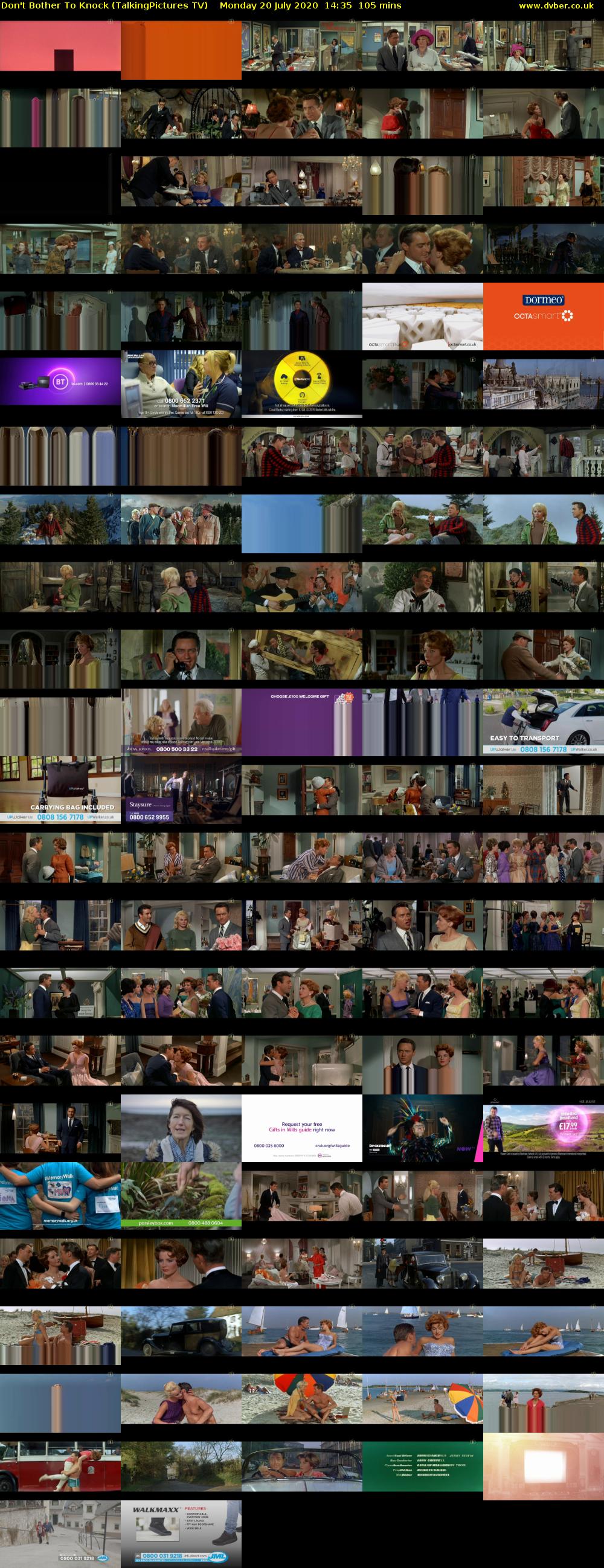 Don't Bother To Knock (TalkingPictures TV) Monday 20 July 2020 14:35 - 16:20