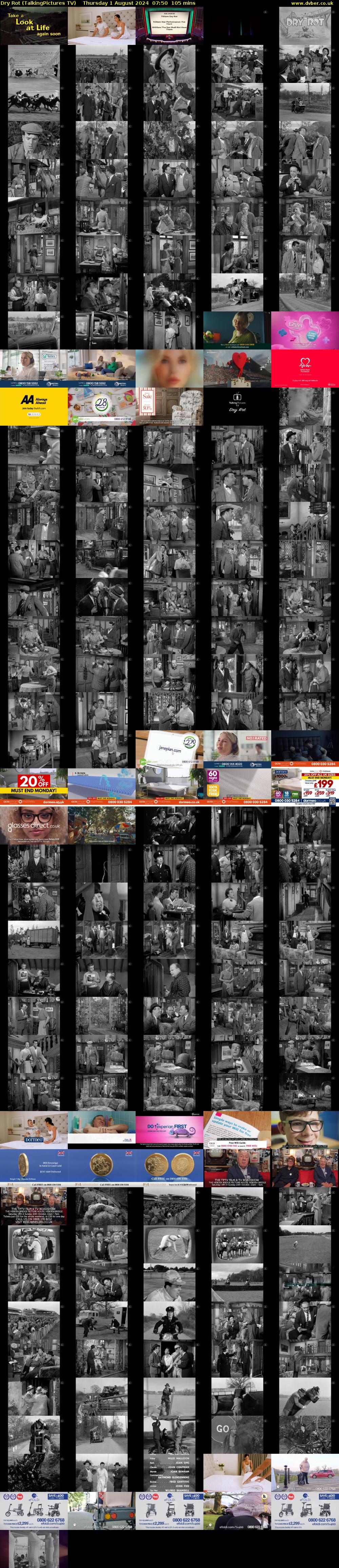 Dry Rot (TalkingPictures TV) Thursday 1 August 2024 07:50 - 09:35