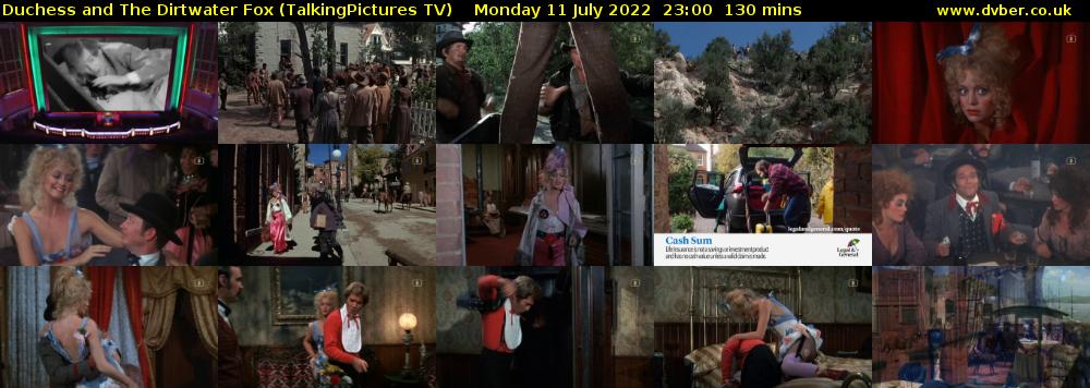 Duchess and The Dirtwater Fox (TalkingPictures TV) Monday 11 July 2022 23:00 - 01:10