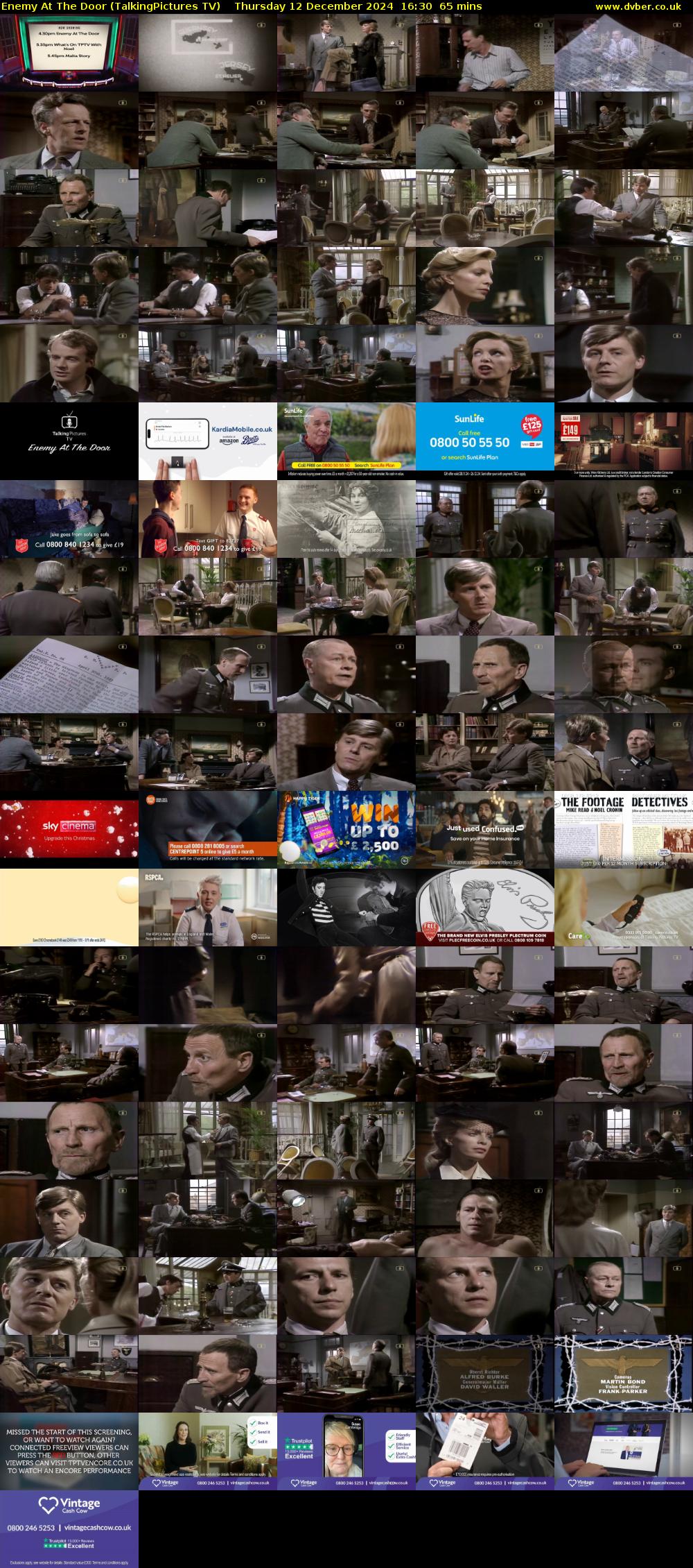 Enemy At The Door (TalkingPictures TV) Thursday 12 December 2024 16:30 - 17:35