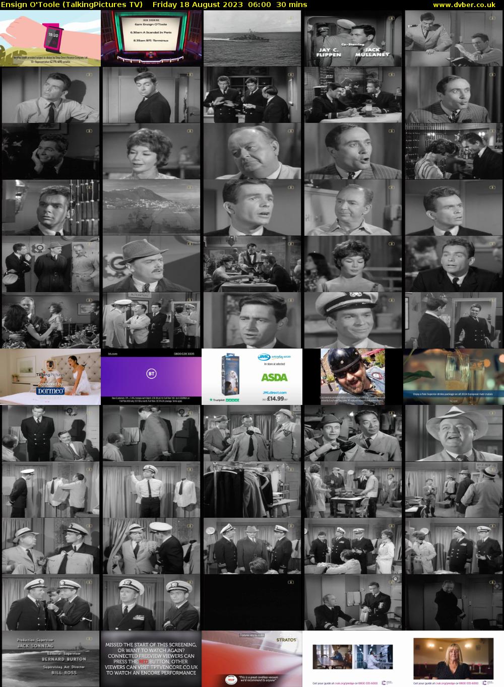 Ensign O'Toole (TalkingPictures TV) Friday 18 August 2023 06:00 - 06:30