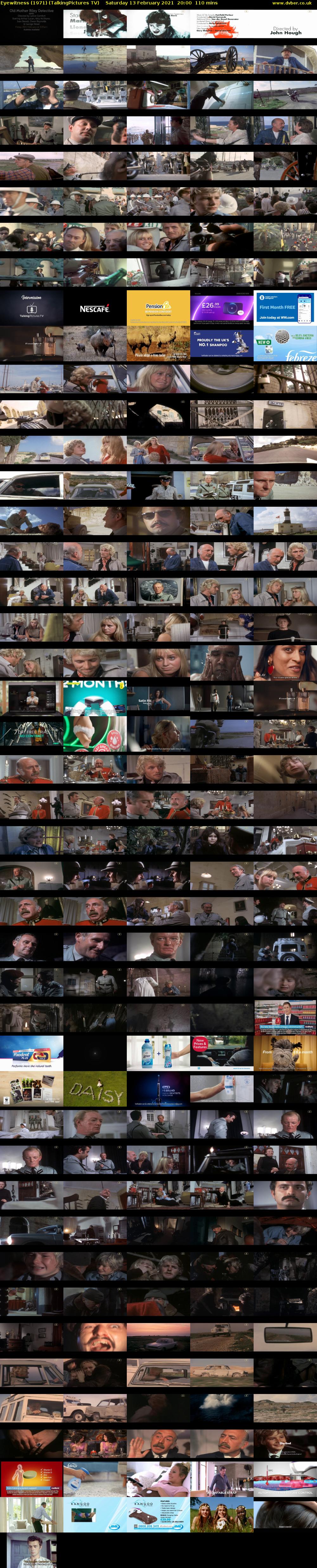 Eyewitness (1971) (TalkingPictures TV) Saturday 13 February 2021 20:00 - 21:50