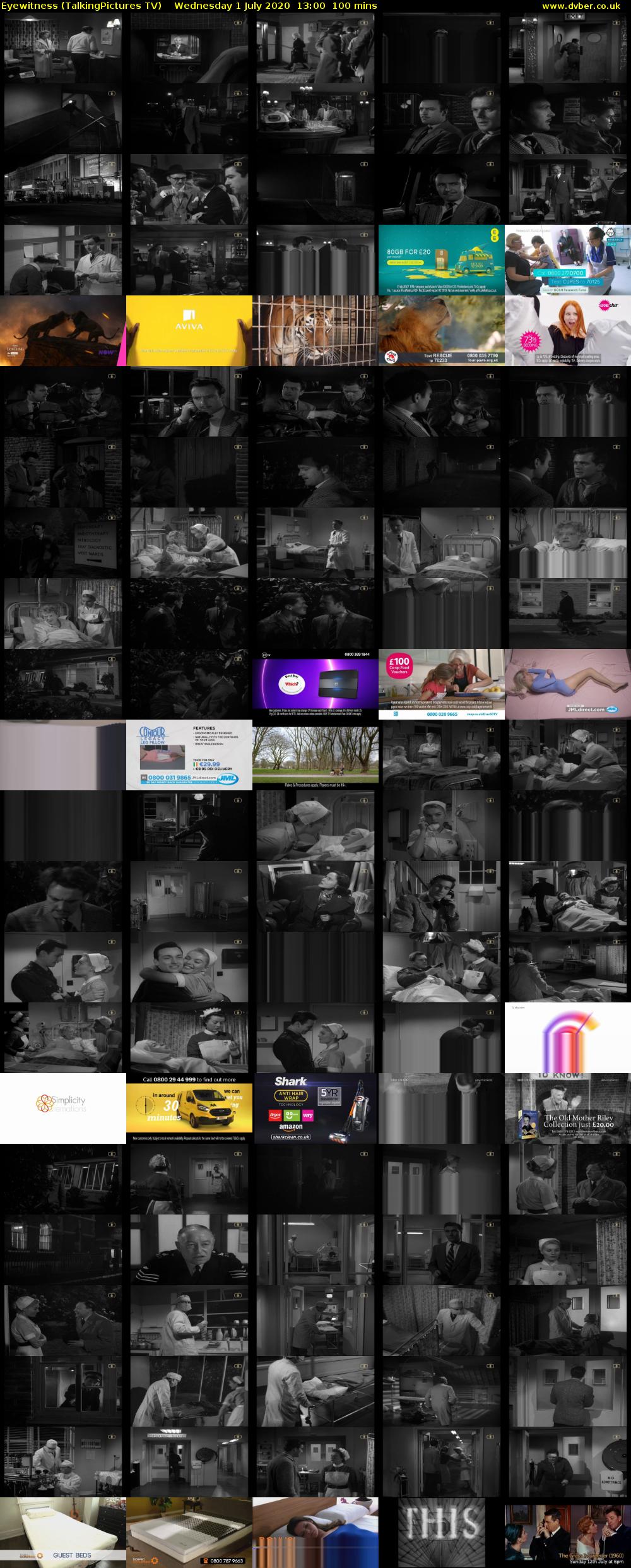 Eyewitness (TalkingPictures TV) Wednesday 1 July 2020 13:00 - 14:40