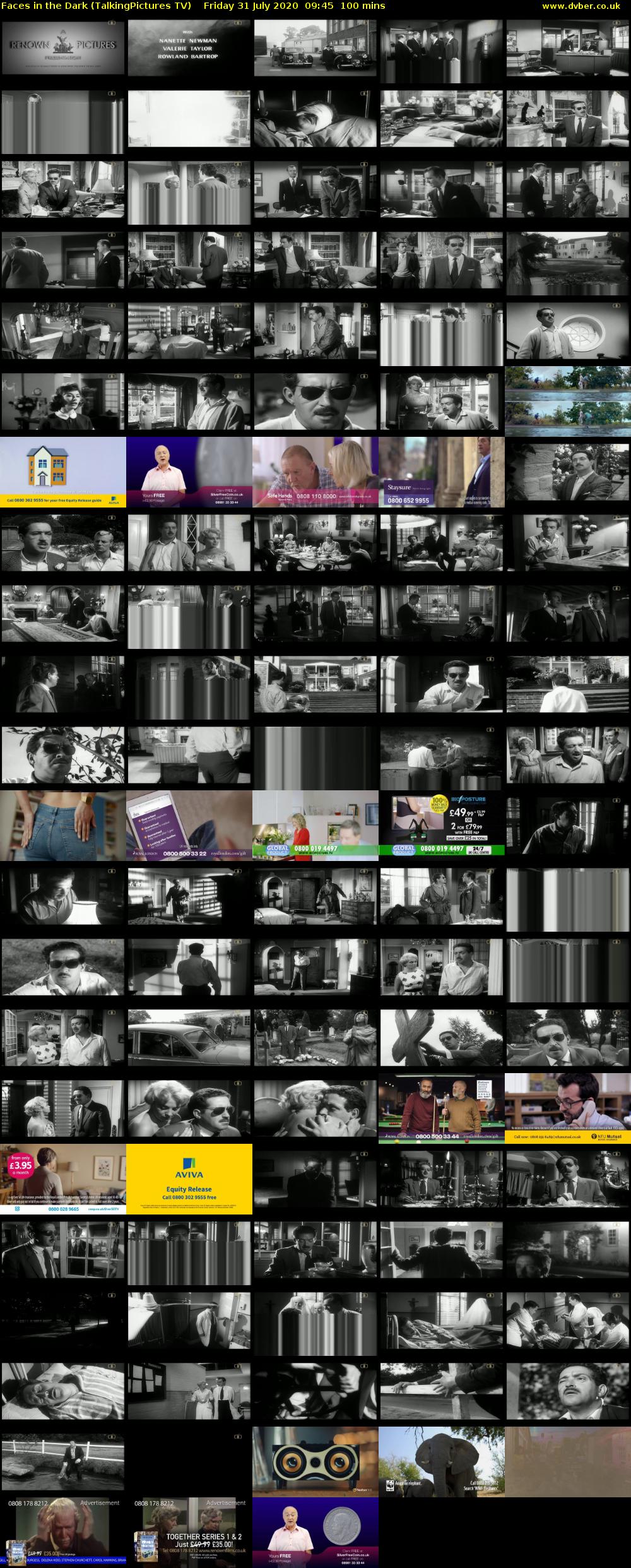 Faces in the Dark (TalkingPictures TV) Friday 31 July 2020 09:45 - 11:25