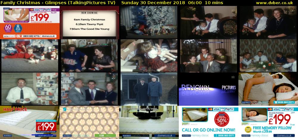 Family Christmas - Glimpses (TalkingPictures TV) Sunday 30 December 2018 06:00 - 06:10